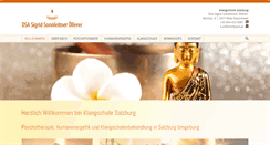Desktop Screenshot of klangschale-salzburg.at