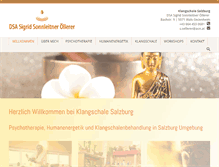 Tablet Screenshot of klangschale-salzburg.at